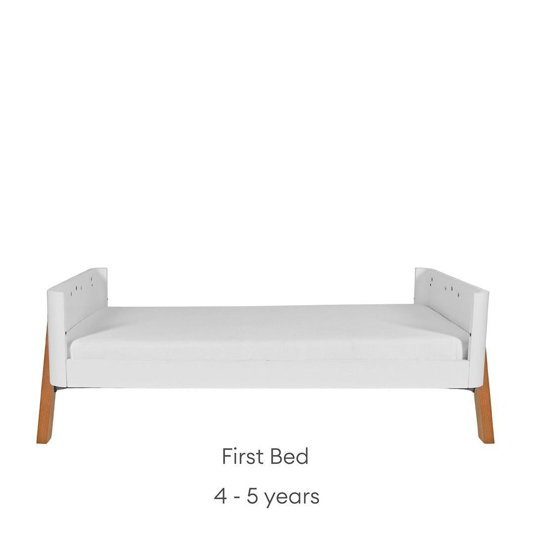 Gaia Baby Hera 'Studio Edit" Two Piece Set (Cot & Dresser) - White / Oak-Nursery Sets-White / Oak-Without Mattress | Natural Baby Shower