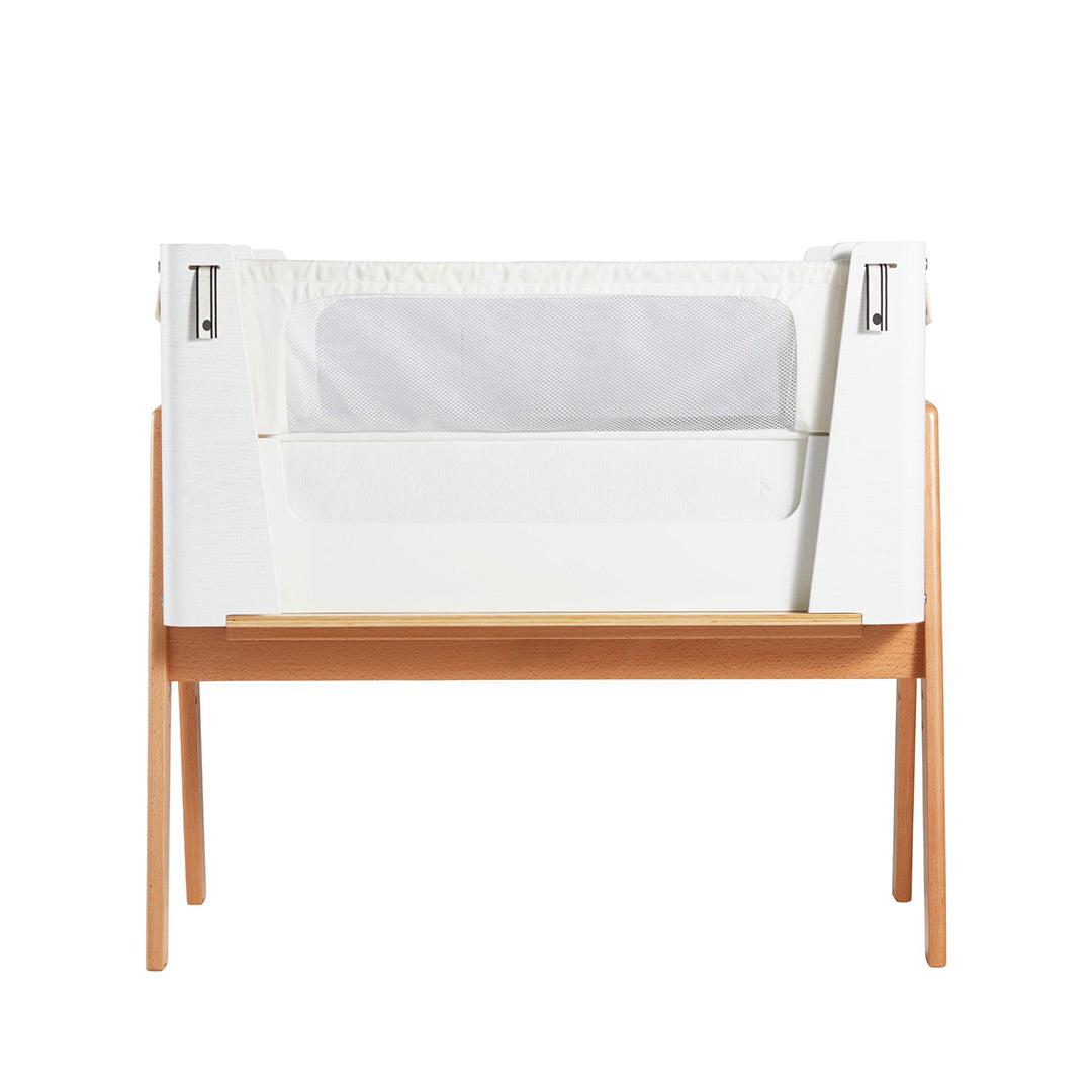 Gaia Hera Bedside Crib² - Scandi White/Natural-Bedside Cribs- | Natural Baby Shower