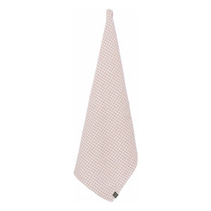 Haomy - Piana II Linen-Blend Gingham Kitchen Towel | Powder Pink