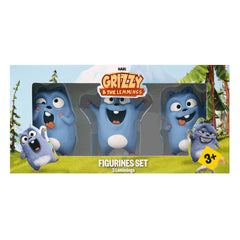 Grizzy and the Lemmings - 3 Piece Leming Figure Toy