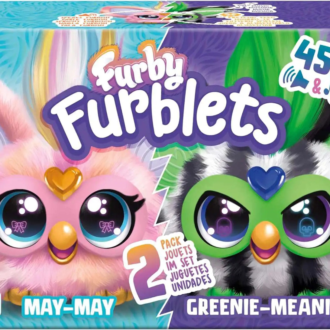 Hasbro - Mini Furby Furblets May-May and Greenie-Meanie 2-Pack Toys
