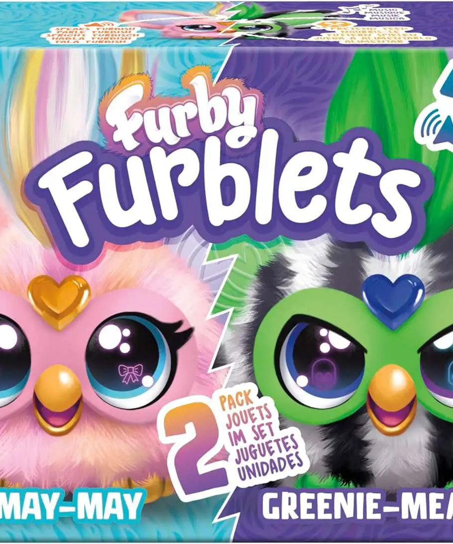Hasbro - Mini Furby Furblets May-May and Greenie-Meanie 2-Pack Toys