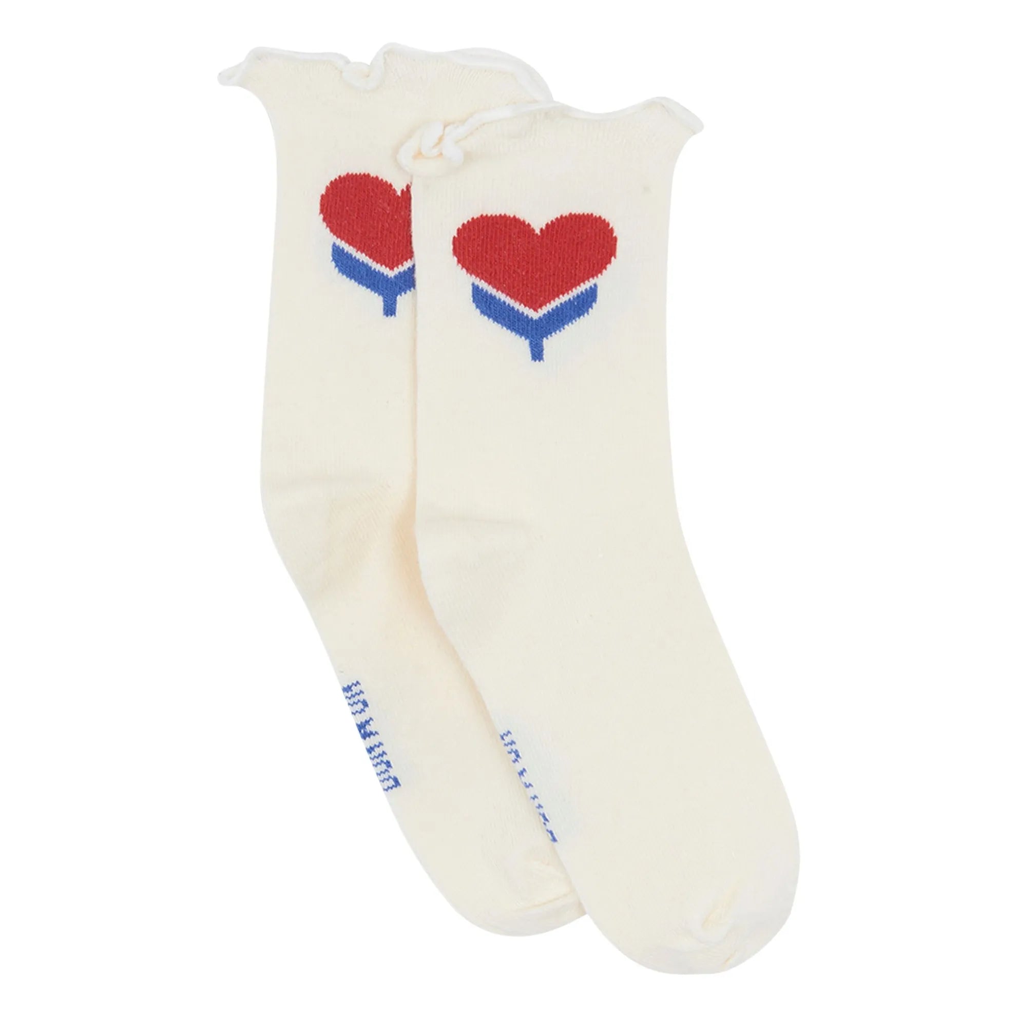 Bonton - Heart Socks | Ecru