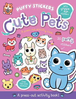 Imagine That - English Puffy Sticker Cute Pets Book