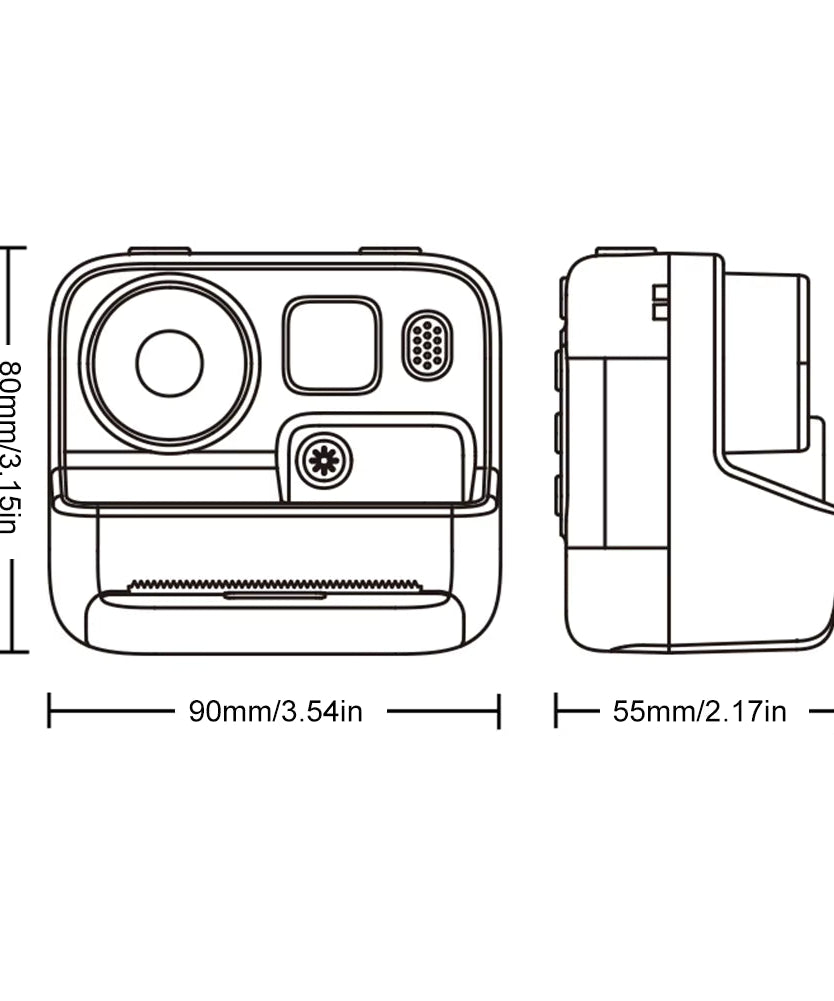 iPixi – Instant Print Digital Photo and Video Camera Orange
