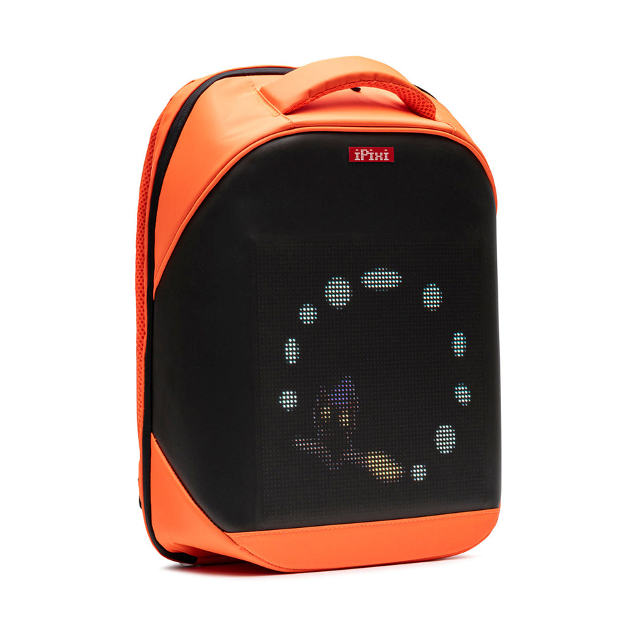 iPixi – Medium Size Orange Backpack with LED Screen