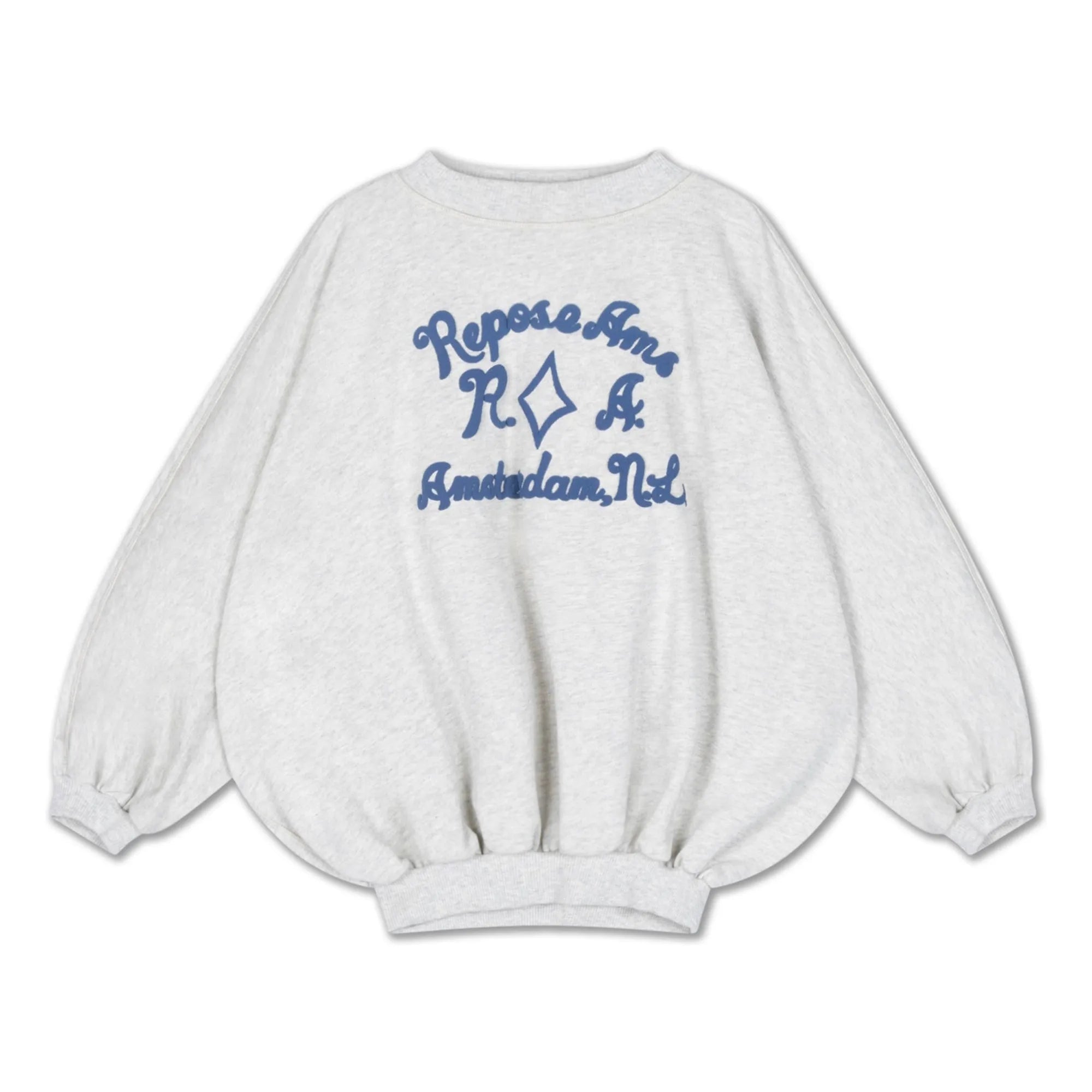 Repose AMS - Iris Bouffant Sweat Organik Pamuk | Heather white