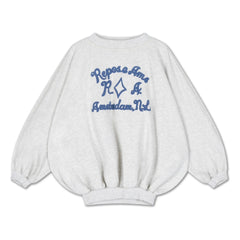 Repose AMS - Iris Bouffant Sweat Organik Pamuk | Heather white