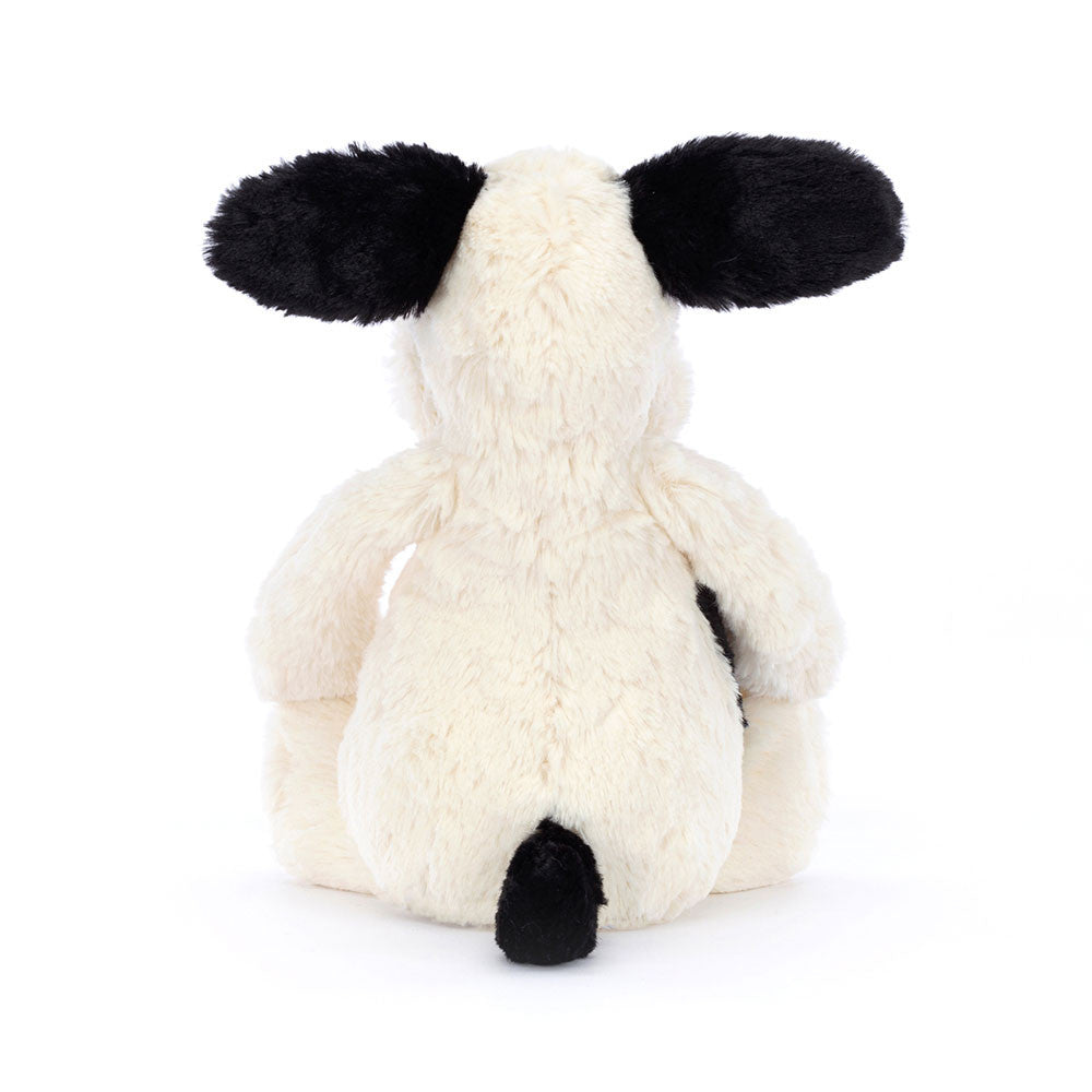 Jellycat - Bashful Black & Cream Puppy Dog Plush Toy 31 cm