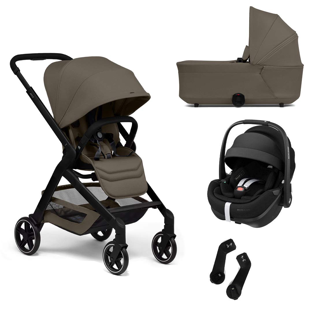 Joolz Hub2 + Pebble 360 Pro 2 Travel System-Travel Systems-Hazel Brown-No Base | Natural Baby Shower