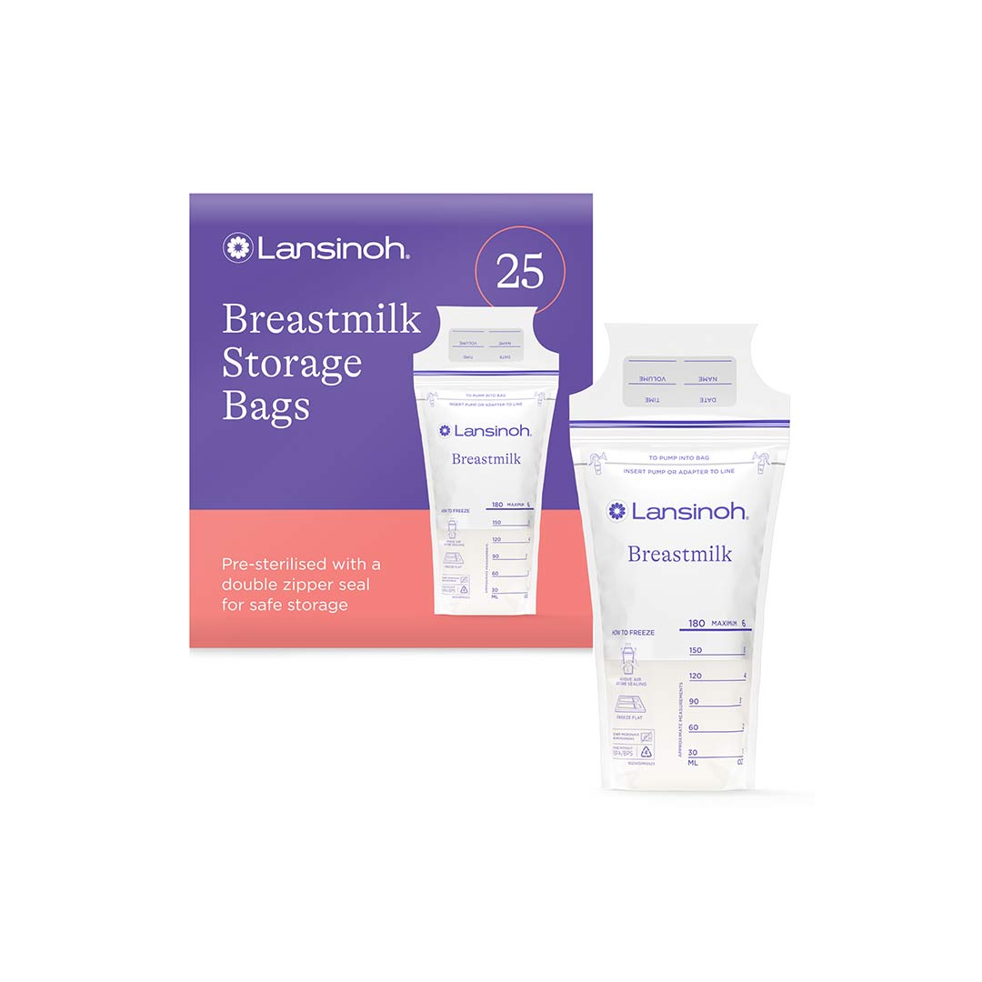 Lansinoh Breastmilk Storage Bags - 25 Pack-Breast Pump Accessories- | Natural Baby Shower