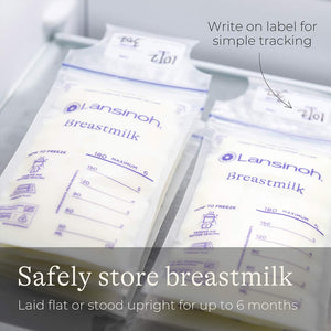 Lansinoh Breastmilk Storage Bags - 25 Pack-Breast Pump Accessories- | Natural Baby Shower