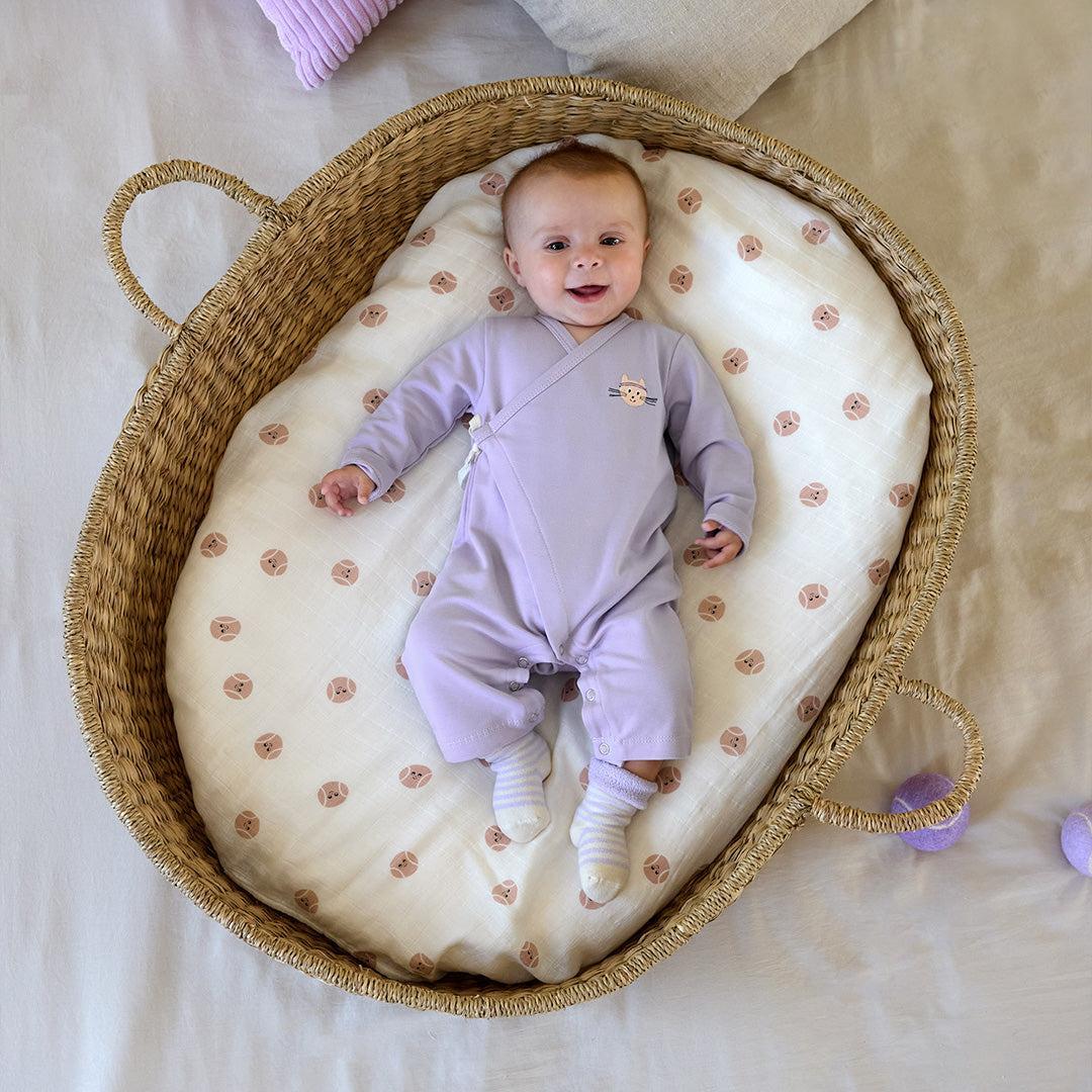 Lassig Romper GOTS - Pastel Lilac-Rompers-Pastel Lilac-0-2m | Natural Baby Shower