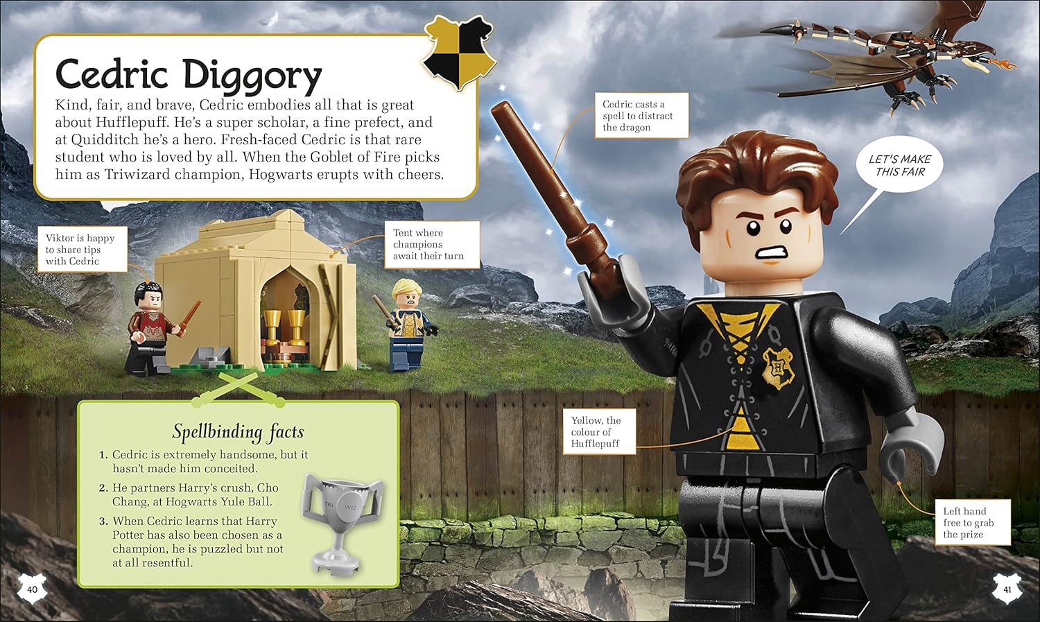 Lego - LEGO Harry Potter Hogwarts Houses Figurine Toy with Figure English Activity and Story Book