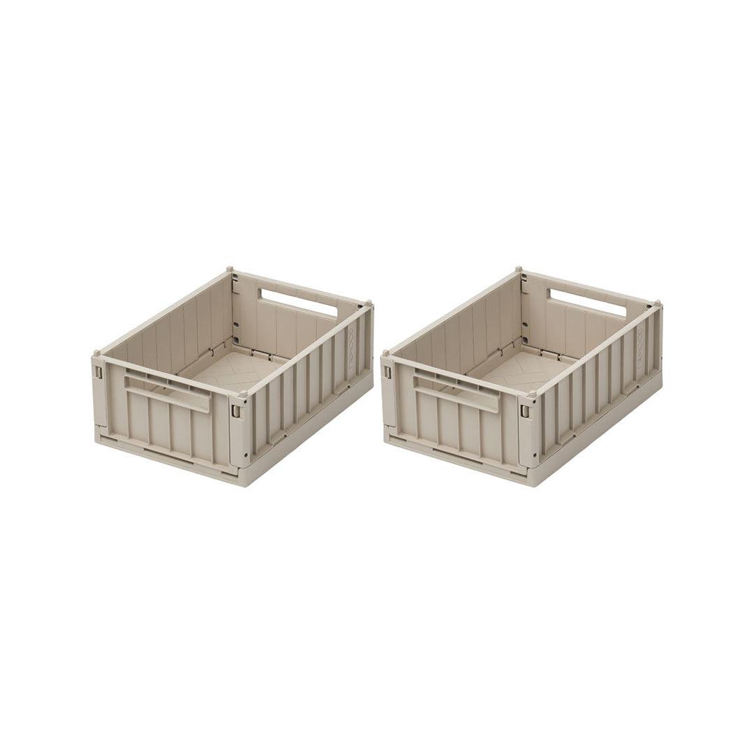 Liewood Weston Storage Boxes - Sandy - Small - 2 Pack-Storage- | Natural Baby Shower