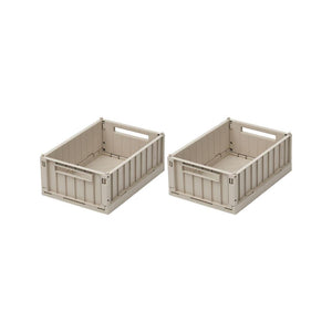 Liewood Weston Storage Boxes - Sandy - Small - 2 Pack-Storage- | Natural Baby Shower
