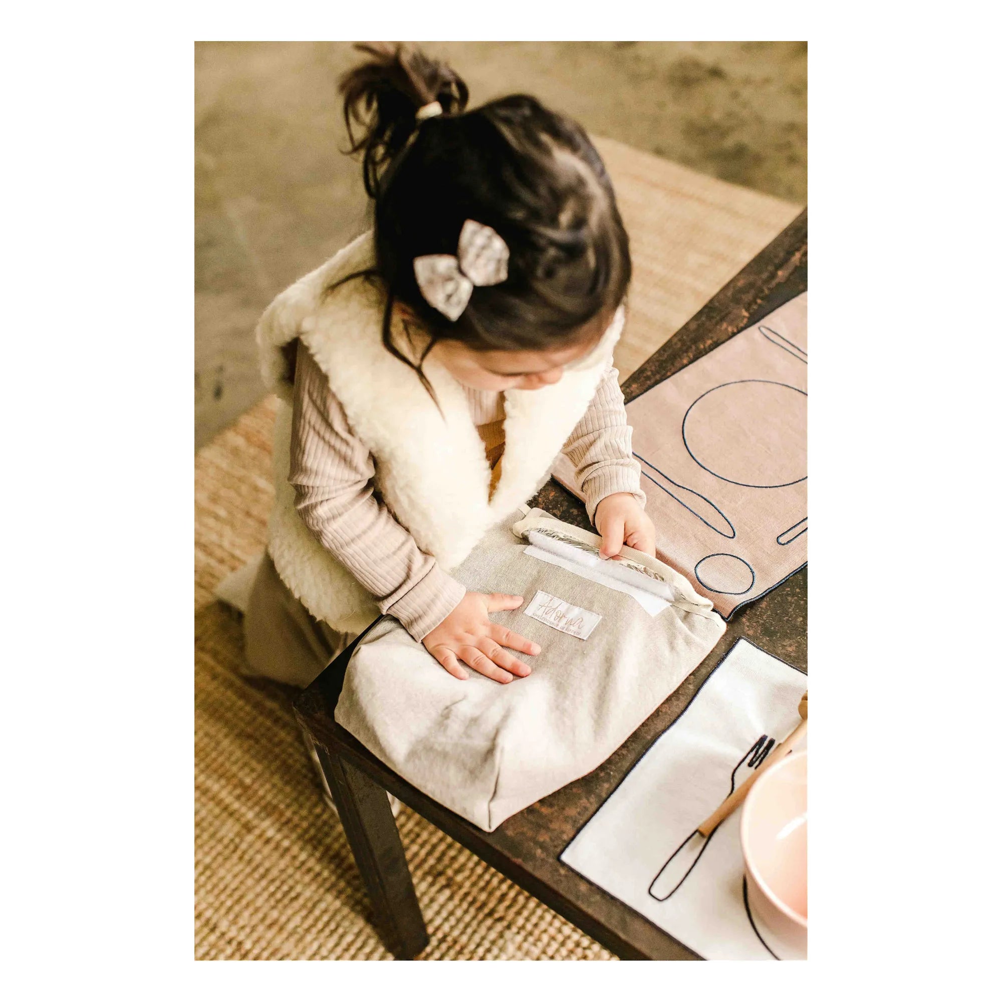 Adorna - Linen Insulated Lunch Bag