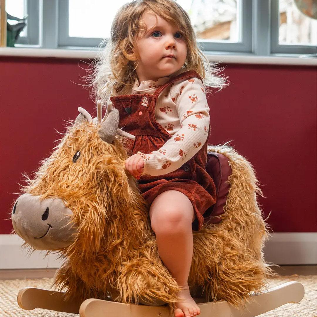 Little Bird Told Me - Rocking Highland Cow - Hubert-Rockers-Hubert-9m+ | Natural Baby Shower
