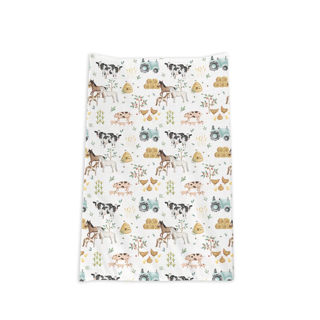 The Little Bumble Co. Anti Roll Changing Mat - Farm Yard-Changing Mats-Farm Yard-one size | Natural Baby Shower