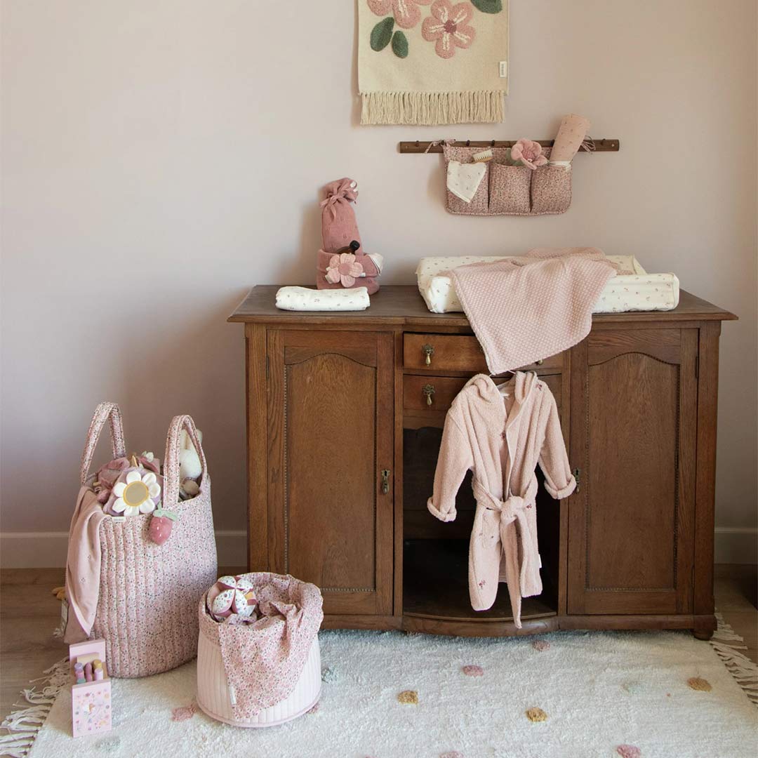 Little Dutch Storage Basket Large - Fairy Floral-Storage Baskets-Fairy Floral-Large | Natural Baby Shower