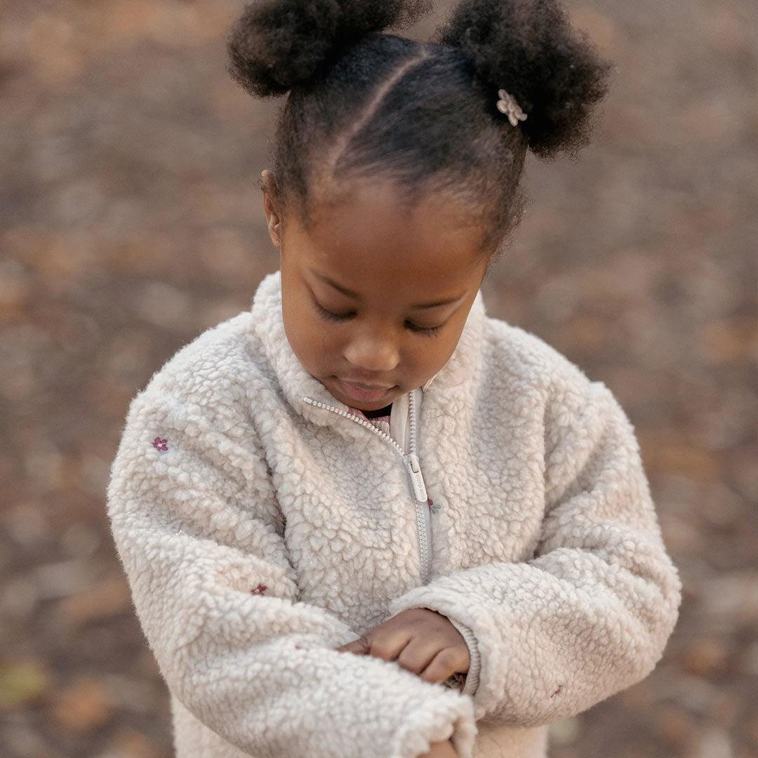 Little Dutch Teddy Cardigan - Sand-Cardigans-Sand-6-9m | Natural Baby Shower