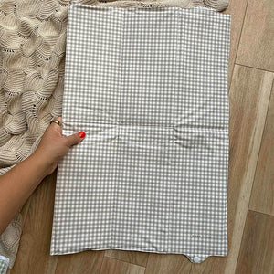Mama Shack Foldable Travel Changing Mat - Greige Gingham-Travel Changing Mats-Greige Gingham-One Size | Natural Baby Shower