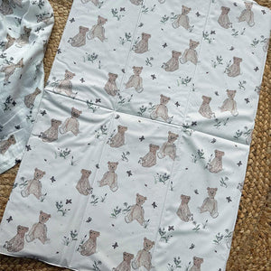 Mama Shack Foldable Travel Mat - Vintage Bear-Travel Changing Mats-Vintage Bear- | Natural Baby Shower