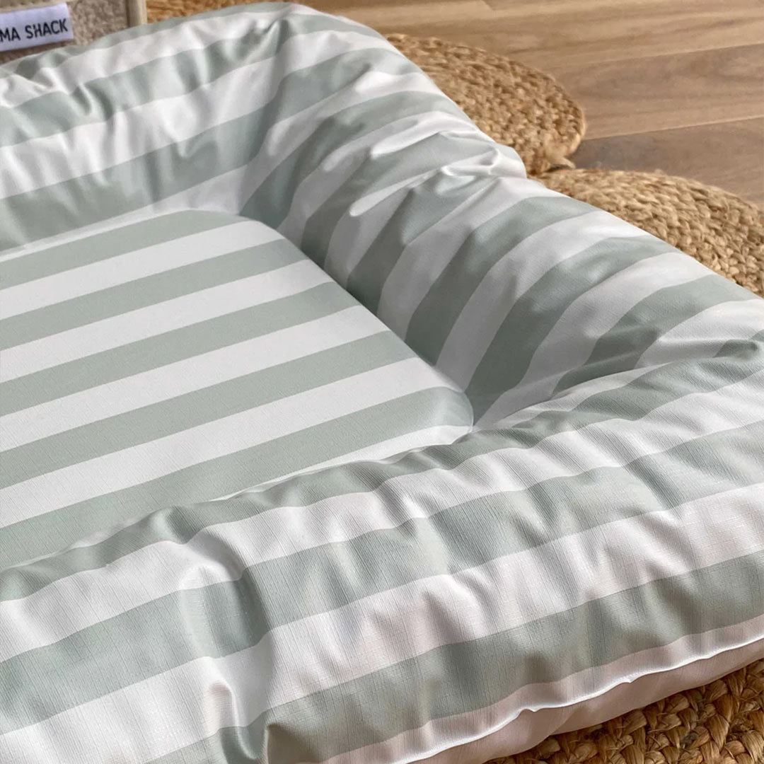 Mama Shack Nest Changing Mat - Candy Stripe - Sage-Changing Mats-Candy Stripe - Sage- | Natural Baby Shower