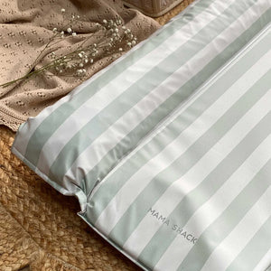 Mama Shack Nest Changing Mat - Candy Stripe - Sage-Changing Mats-Candy Stripe - Sage- | Natural Baby Shower