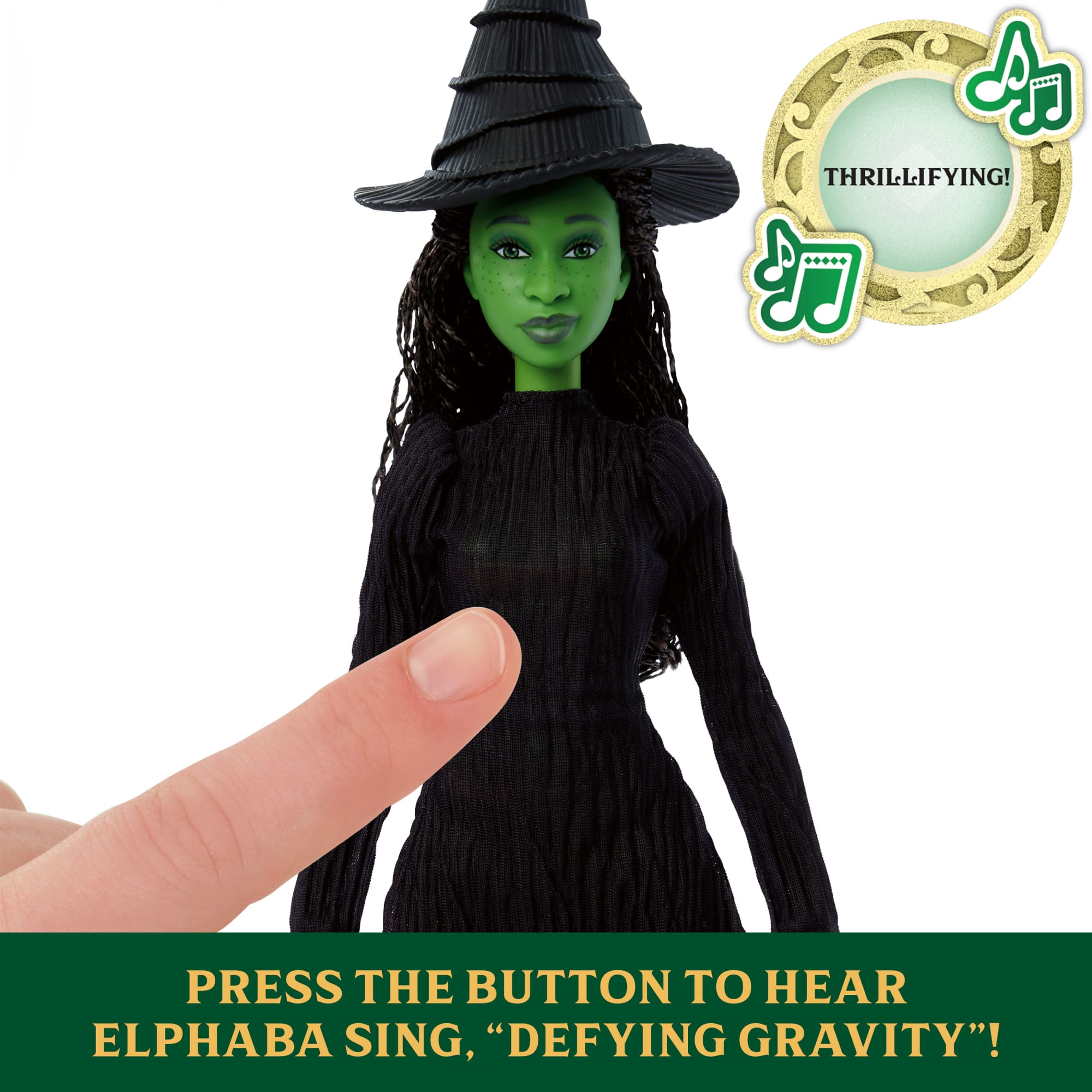 Mattel - Wicked Elphaba Singing Sound Collectible Toy Doll