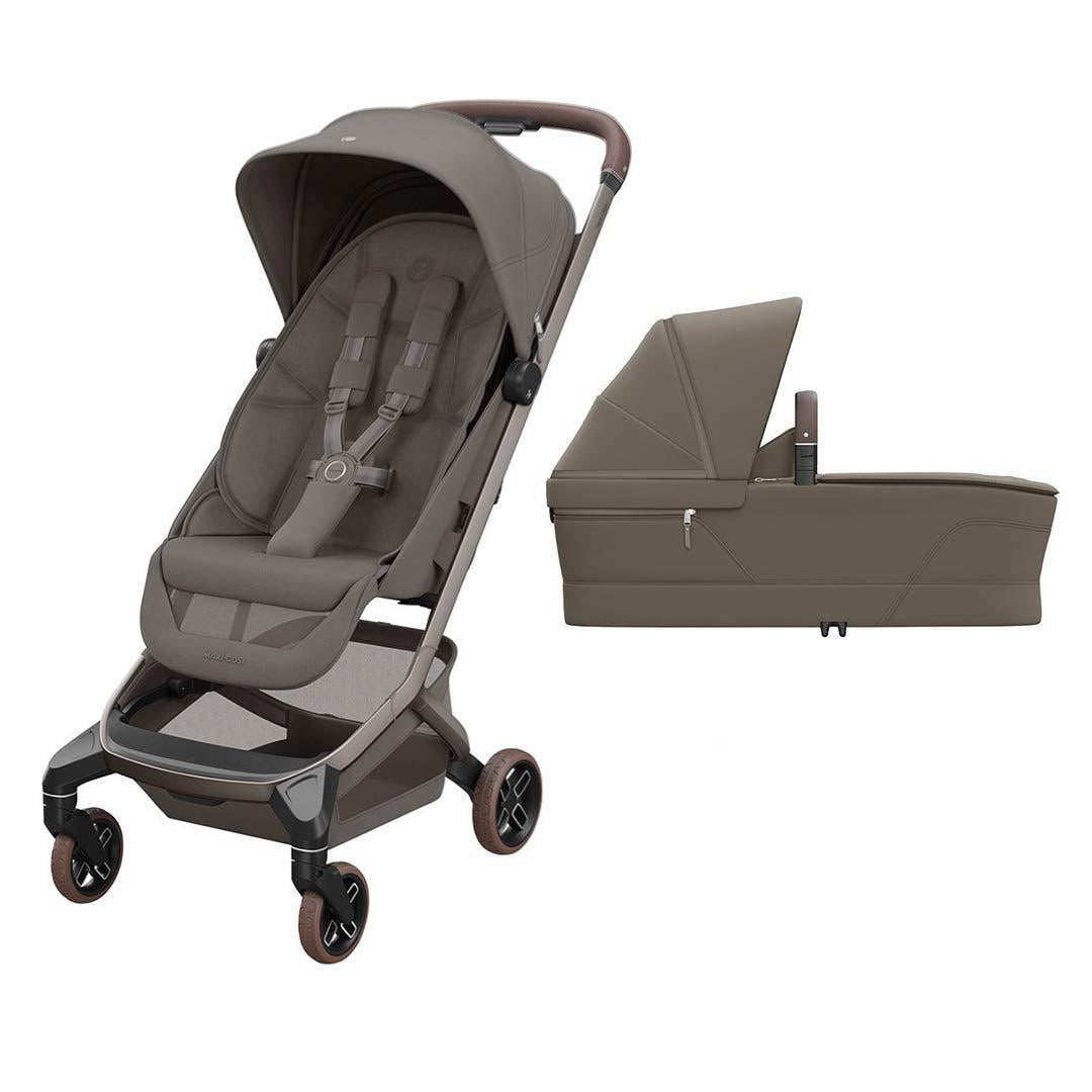 Maxi-Cosi Fame Cabin Stroller & Carrycot Bundle - Oak Truffle-Strollers-Oak Truffle-Without Bumper Bar | Natural Baby Shower