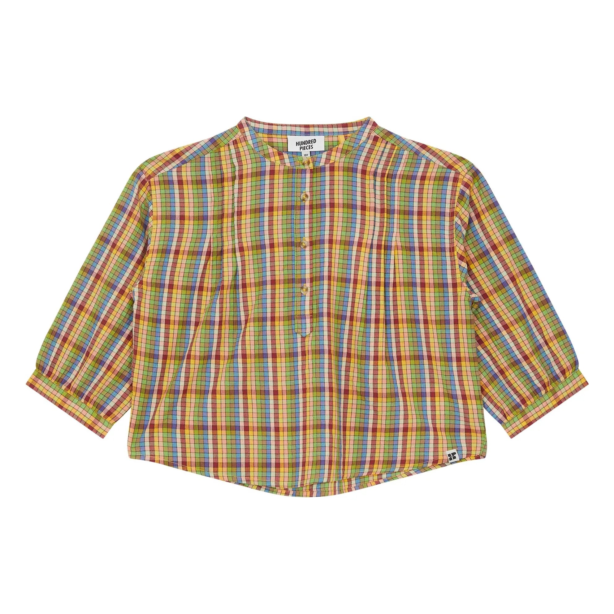 Hundred Pieces - Maxine Checked Blouse | Green
