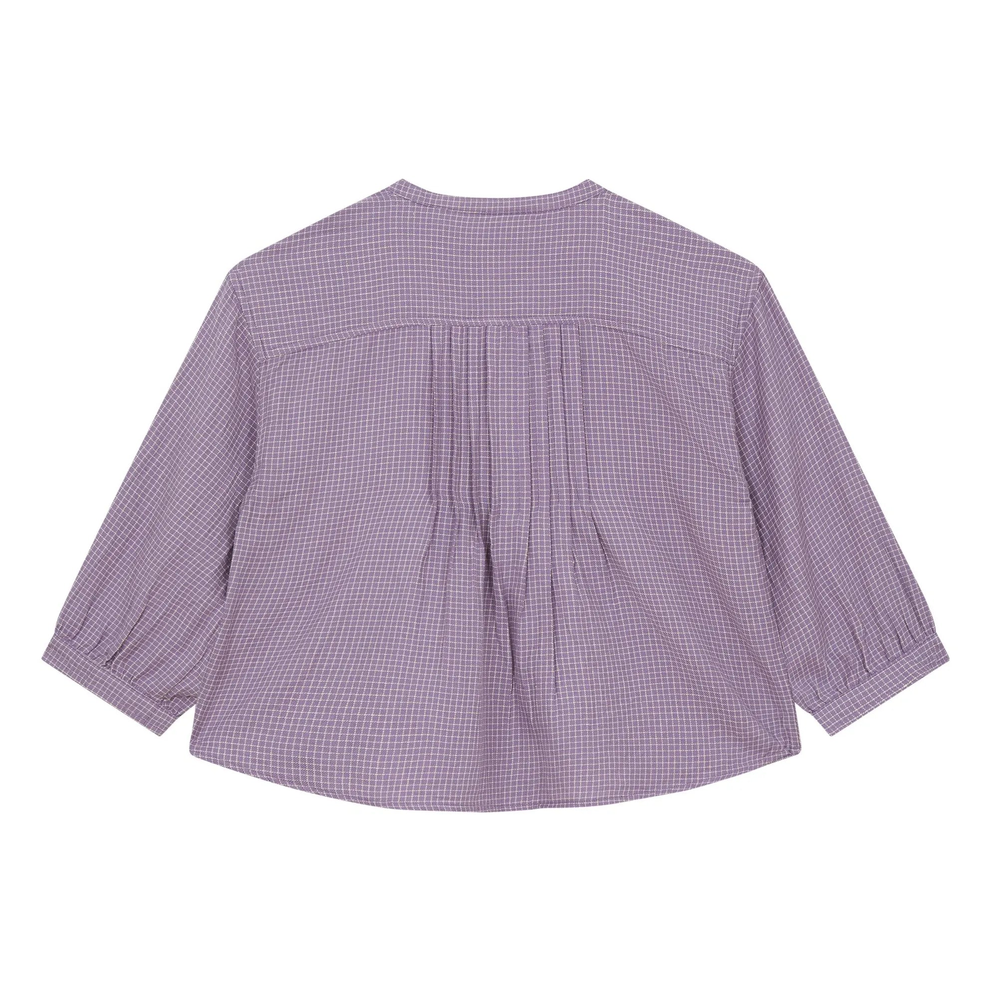 Hundred Pieces - Maxine Checkered Blouse | Lavender