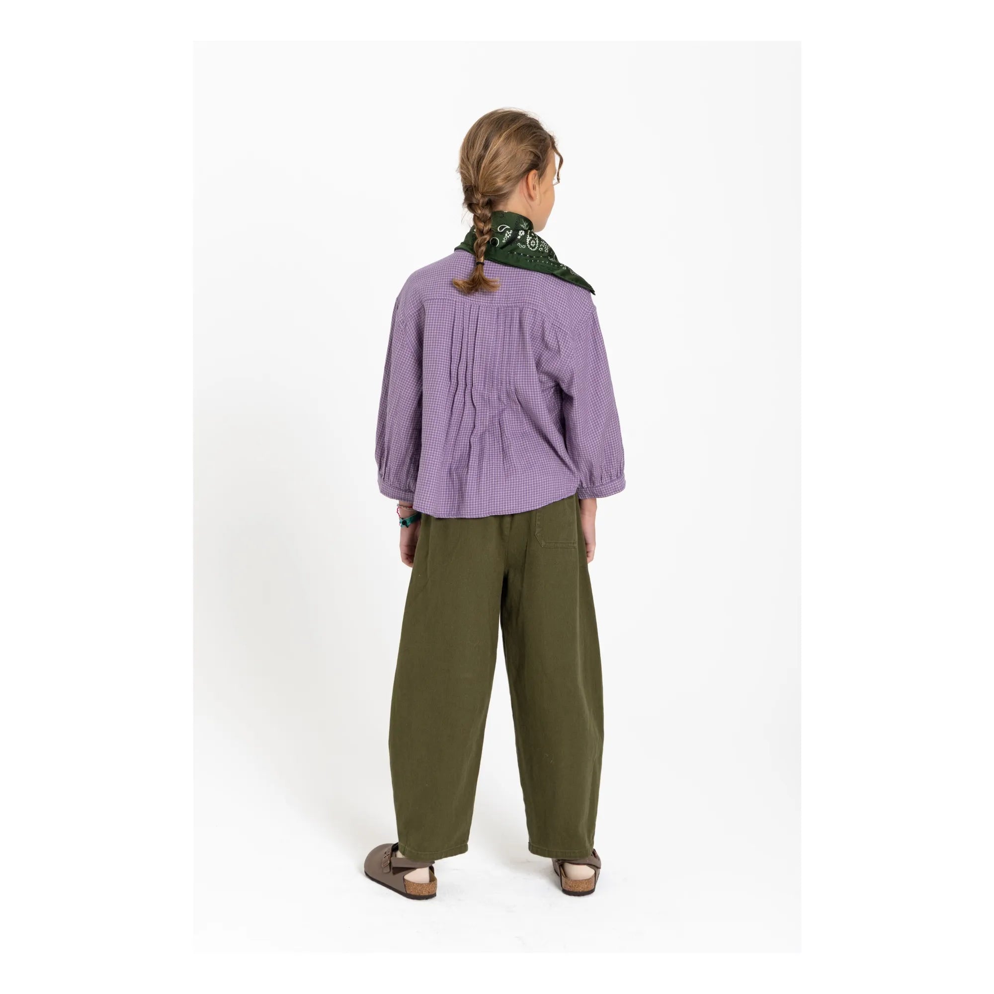 Hundred Pieces - Maxine Checkered Blouse | Lavender