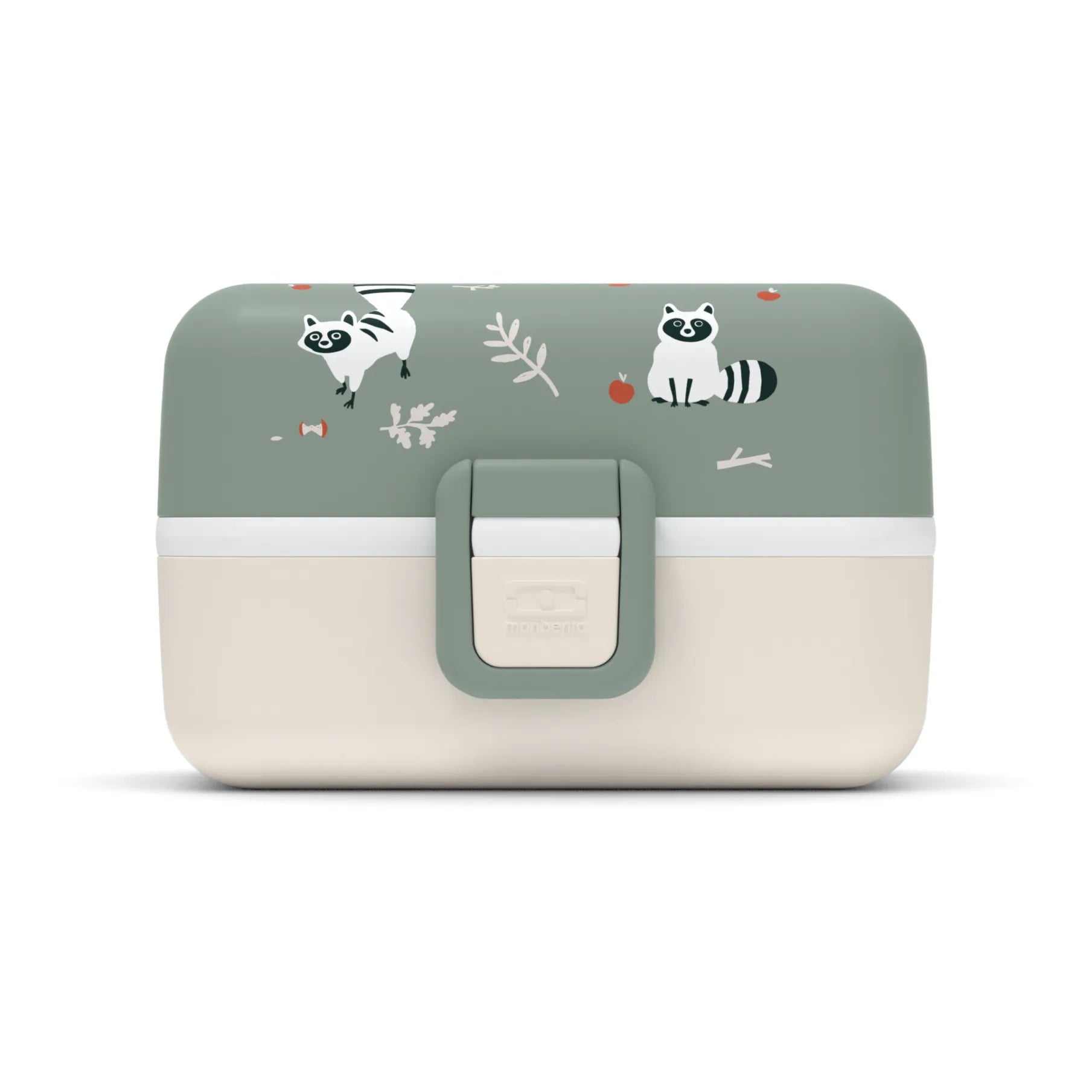 Monbento - MB Tresor Adjustable Kids Bento, 3 Compartments | Green Clay