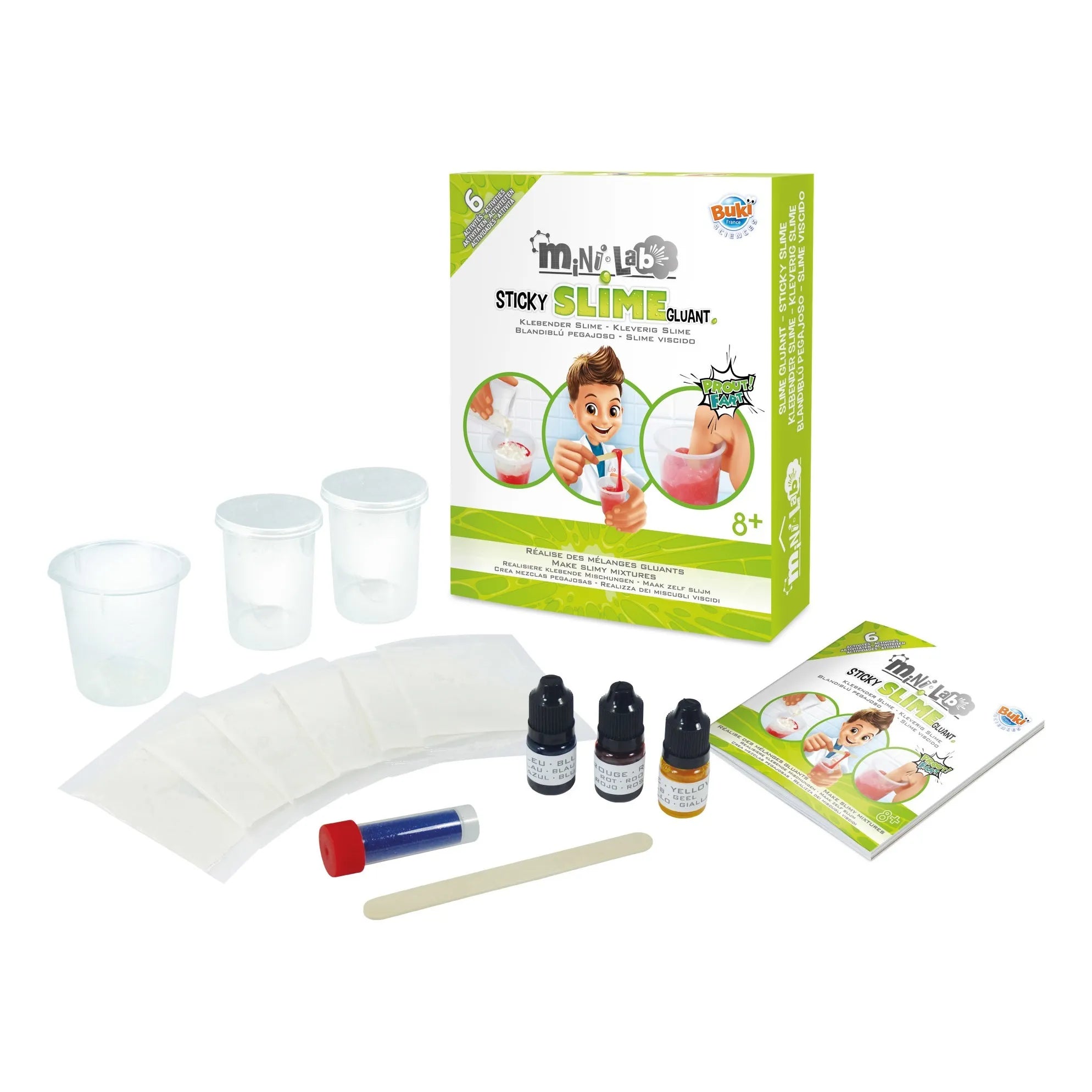 Buki - Mini Laboratory Sticky Slime Set