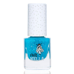 Miss Nella - Bright Blue Glitter Peel-Off Nail Polish