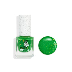 Miss Nella - Bright Green Glitter Peel Off Nail Polish