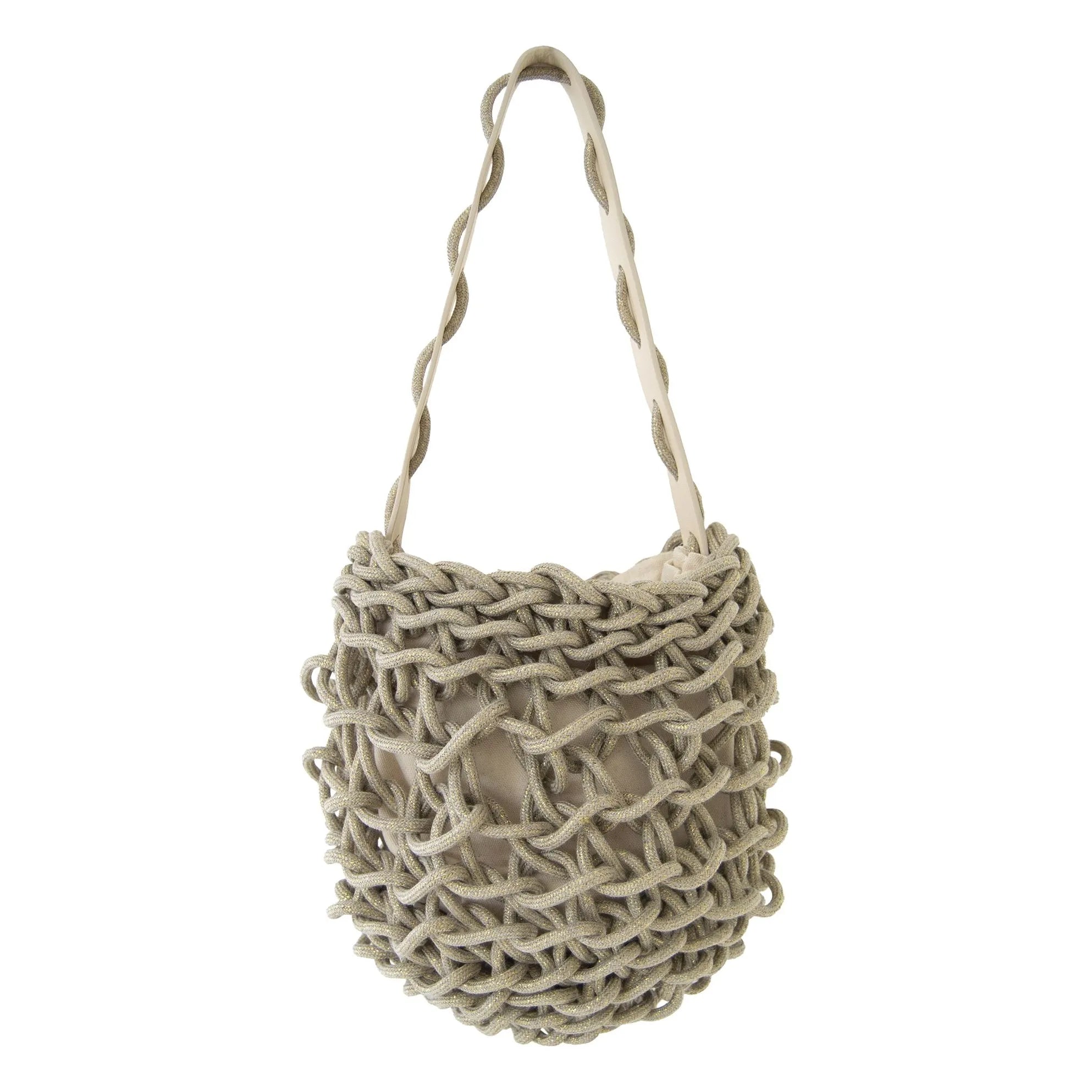 Alienina - Naira Metallic Bag | Linen