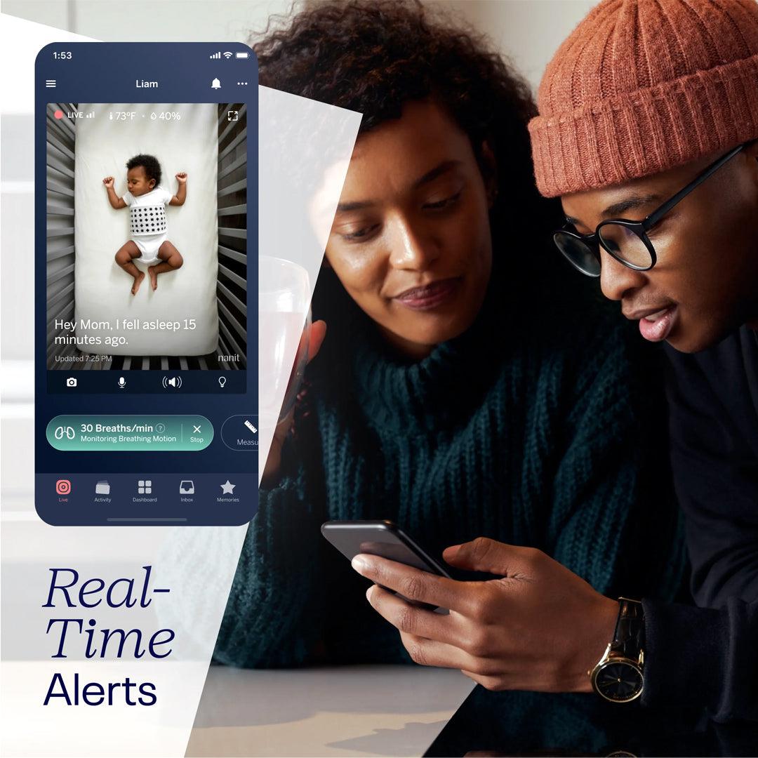 Nanit Breathing Wear Band - Powder Blue-Baby Monitors-Powder Blue-0-3m | Natural Baby Shower