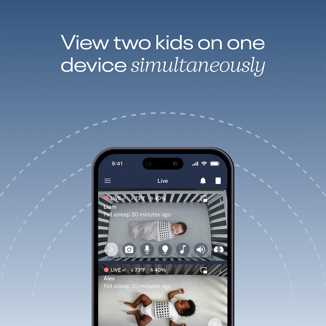 Nanit Pro Baby Monitor + Wall Mount - White-Baby Monitors-White- | Natural Baby Shower