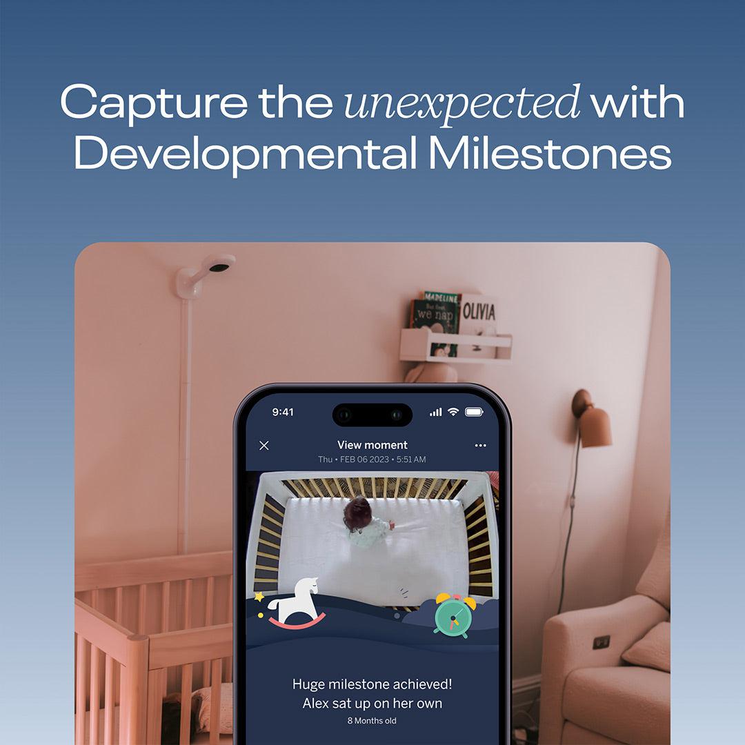 Nanit Pro Baby Monitor + Wall Mount - White-Baby Monitors-White- | Natural Baby Shower