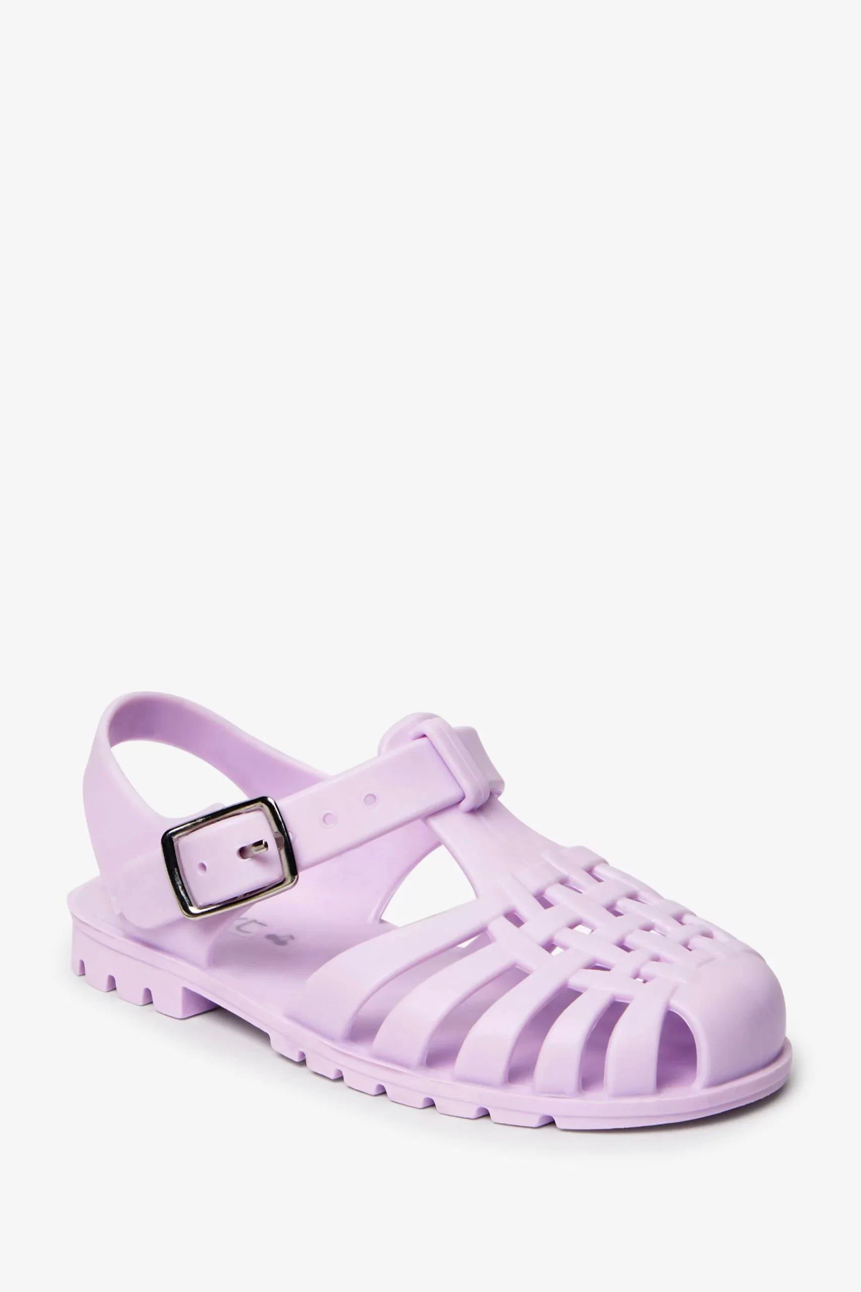 Next - Girls Jelly Jelly Lilac Sandals - 23 