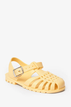 Next - Girls and Boys Jelly Jelly Light Yellow Sandals - 29 