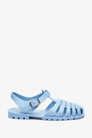 Next - Girls and Boys Jelly Jelly Baby Blue Sandals - 28