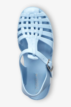 Next - Girls and Boys Jelly Jelly Baby Blue Sandals - 32