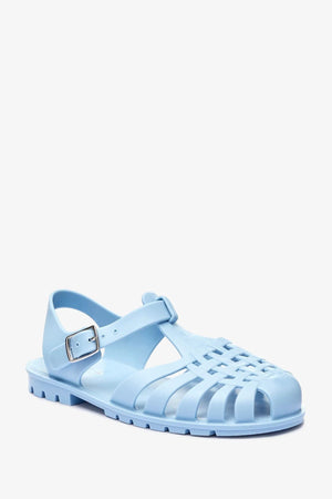 Next - Girls and Boys Jelly Jelly Baby Blue Sandals - 33