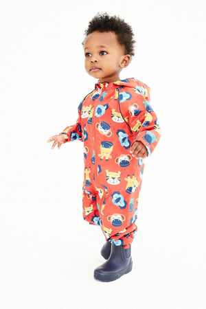 Next - Polar Lined Animal Patterned Children's Raincoat - 2-3 Years 