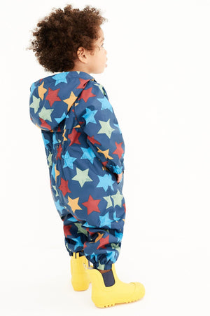 Next - Polar Lined Star Patterned Children's Raincoat - 6-7 Years 