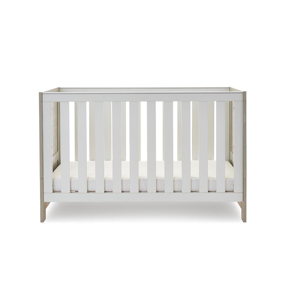 Obaby Nika 2 Piece Room Set - Grey Wash + White-Nursery Sets-Grey Wash & White-No Mattress | Natural Baby Shower
